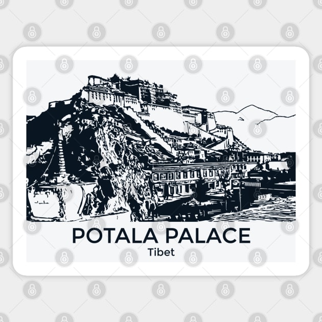 Potala Palace - Tibet Sticker by Lakeric